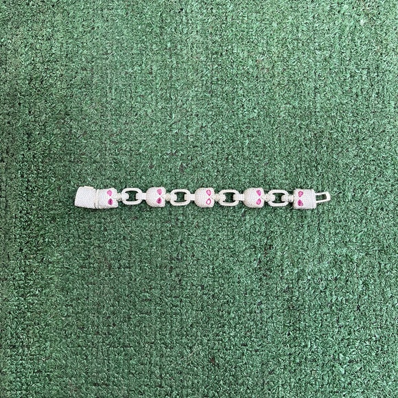Silver diamond bracelet - Picture 1 of 5